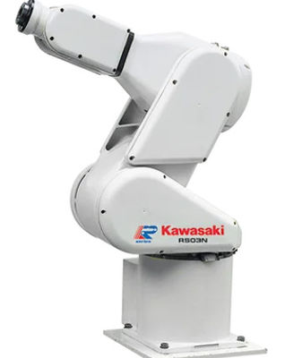 استفاده از بازوی رباتیک Kawasaki RS003N برای حمل، بارگذاری و تخلیه، چسباندن